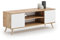 KOBI Mueble de TV Focus | Mesa de TV Estilo escandinavo | Mueble de televisión Estilo escandinavo | Muebles de TV para Sala de Estar | Mesa para TV | Armario Inferior RTV | Mueble para TV