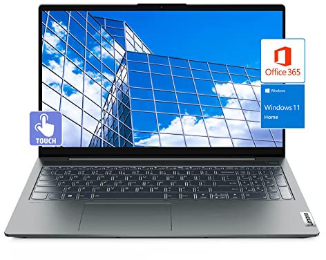 Lenovo IdeaPad 5 Laptop Touchscreen| 15.6 FHD IPS Display| AMD Ryzen5 5625U| Backlit Keyboard| Wi-Fi 6| Windows 11| USB C| Fingerprint| FHD Webcam| 1-Year Office 365 (16GB RAM | 1TB PCIe SSD)