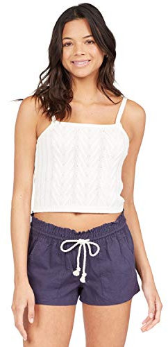 Roxy Oceanside - Leinen Strand Shorts für Frauen Blau