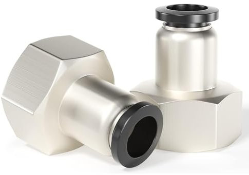 TAILONZ PNEUMATIC Raccords femelles droits 12mm OD x 1/2 pouce BSP PCF12-04(Pack de 10)