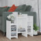Annlera Aparador 60x26x60cm Blanco Madera Contrachapada Buffet Moderno Aparador Entrada Recibidor Estantes Ajustables Mueble Auxiliar Cocina Diseño Minimalista Armario Pequeño