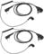Pdflie Walkie Talkie Earbud in Ear Earpiece 2 Pin Inner Ear Bud Cable in-Ear Ptt Mic Headset with Microphone Compatible for Baofeng Kenwood Retevis 2-Prong Two Way Radio uv5r rt21 rt22(2Pack)