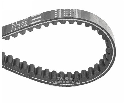 MESKEL Antriebsriemen Roller Moped Gummi Antriebsriemen Für Sym Für JET4 Fiddle 2/3 SF3 QP125 Orbit CROX 125 150 LT123 818 19,7 28 Antriebsriemen Plattenspieler