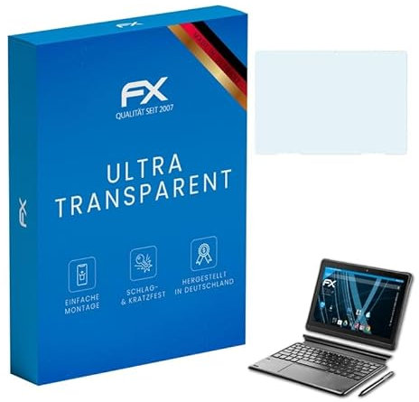 atFoliX Schutzfolie kompatibel mit Medion LifeTab E10900 MD60458 Folie, ultraklare FX Displayschutzfolie (2X)