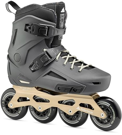 Rollerblade Lightning 90 Men's Urban Inline Skate, Anthracite and Taupe