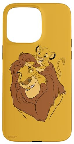 Hülle für iPhone 15 Pro Max Disney Der König der Löwen Simba und Mufasa Vater und Sohn