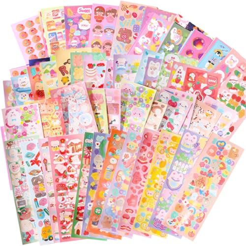 TYXHXTF 100 Blatt Aufkleber, Sticker Set, Sticker Aufkleber, Aufkleber für Kinder, Sticker Mädchen, für Mädchen, für Kinder Girls Boys