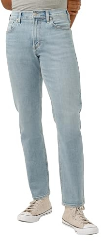 Silver Jeans Co. Men's Eddie Athletic Fit Tapered Leg Jeans, Light Wash, 34W x 32L