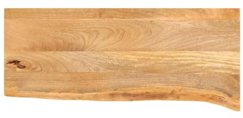 vidaXL Tischplatte mit Baumkante 90x40x2,5 cm Massivholz Mango