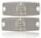 ETUKER 2x Weiß Seitenmarkierungsleuchten LED 10-30v Wasserdicht Front Positionsleuchten Vorderlicht Positionsanzeiger für Auto LKW Anhänger