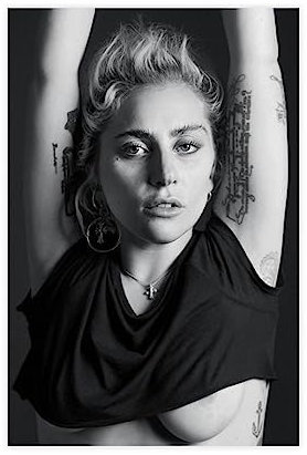 OGTDA Poster Lady Gaga auf Leinwand, Wandkunst, Dekordruck, Gemälde für Wohnzimmer, Schlafzimmer, Dekoration, ungerahmt, 30 x 45 cm