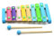 CHOYUE 8-Noten-Xylophon aus Holz mit 2 Holzschlägeln, Bunte Tasten, kleines Xylophon-Schlaginstrument, perfekt für Anfänger, Weihnachts- und Geburtstagsgeschenk, Musikinstrument