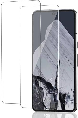 ICESPRING 2 unidades para Google Pixel 8 Pro 5G Protector de pantalla, compatible con identificación de huellas dactilares, cristal protector para Google 8 Pro 5G, dureza 9H, protector de pantalla