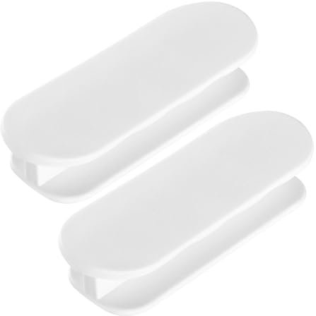 KOVOSCH 2 Stück Balkontürgriff Außen,Balkontürgriff Selbstklebend Ohne Bohren,Selbstklebender Möbelgriff,Kunststoff Türgriff Für Fenster, Schublade, Schrank, Möbel Hardware (Weiß, 2 Stück)