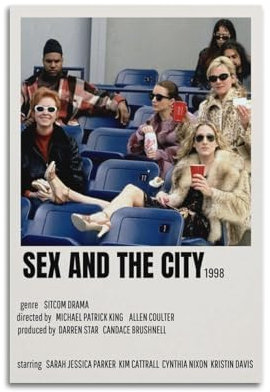 Sex And The City Movie Minimalist Art Poster Poster Dekorative Malerei Leinwand Wandkunst Wohnzimmer Poster Schlafzimmer Malerei,Wandkunst Bilddruck Moderne Familienzimmer Dekor 08x12inch(20x30cm)