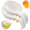 2Pcs Egg Separator, Plastic Egg Yolk Separator Basketball Hoop Shape Egg White Separator with Handle, Egg Sieve Extractor Kitchen Gadget Egg Yolk Separator Egg Separators Egg White Separator Egg Separ