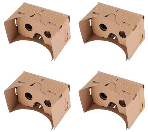 Rdjumpdjo 4 Satz 6 Brillenhartfaserplatte DIY 3D Vr der Virtuellen Realität für -Pappe