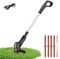 Gr8 Garden Cordless Electric Strimmer Grass Trimmer Portable Wireless Compact Weed Tree Cutter Garden Edger Cutting Power Tool With Battery
