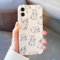Compatible con Realme GT2 Pro Funda Blanda Teléfono Móvil Diseño Conejo Línea Divertido