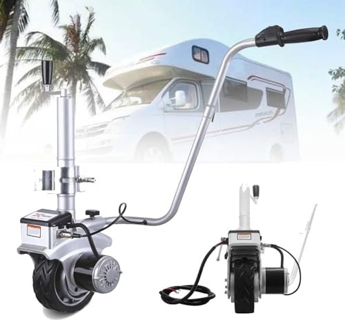Piattaforma di traino elettrico da 2270 kg - Ruota Jockey Motorizzata da 12 V e 350 W per camper, roulotte e barche | Carrello fuoristrada