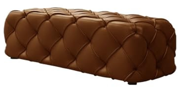 DTACBNEUZ Bettbank Ledersofa, Wohnzimmer, Schlafzimmer, Bett, Fußhocker, Ankleidezimmer, Schuhwechselhocker(Mittel)