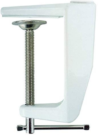 Lumeno 617X Wandhalter, Tischhalterung oder Tischklemme für Lupenleuchten Weiß Tischklemme