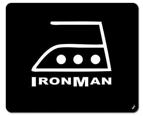 1art1 Humour Iron Man Tapis De Souris 23x19 cm