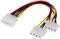 PC fuente de alimentación y cable interno Molex 1 x 4pin macho a 2 x Molex 4PIN hembra conector duplica 5 Stck