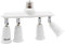 DiCUNO 4 in 1 E27 Lampenfassung Konverter Edison Schraube LED Birnen Basis, E27 Sockel Splitter Adapter mit 360 Grad Einstellbar, Extender Adapter Halter Fitting 100-240V