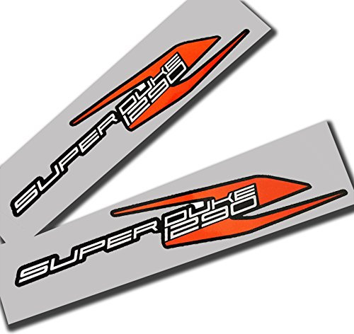 Twisted Melon Superduke 1290 R Grafik-Aufkleber, Orange auf Schwarz, 2 Stück