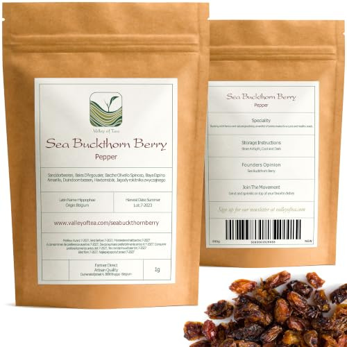 Bayas de Espino Amarillo Ecológicas Secas - Superalimento Nórdico Entero