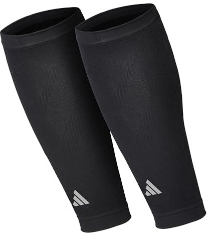 adidas ADSL-13325BK Mangas de compresión, Adultos Unisex, Negro, L/XL-35-45 cm Alrededor de la Pantorrilla