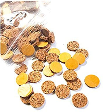 50x 12mm Self-Adhesive Cork Pads – Picture Frame Bumpers & Furniture Stops for Framing, Craft, Hanging & DIY Projects