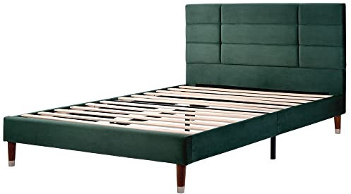 Moimhear Polsterbett, Betten 140x200cm, Doppelbett mit Lattenrost, für Erwachsene&Jugendliche (Grün)