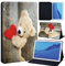 Wood Printed FINDING CASE Fit Huawei MediaPad T3 10 9.6 Leather Cover - PU Flip Leather Smart Lightweight Shell Stand Cover Case for Huawei MediaPad T3 10 9.6 (teddy bear)