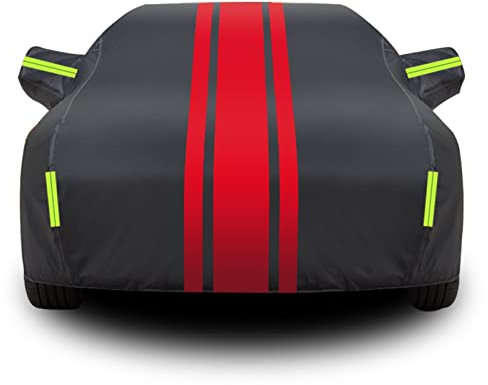 Auto Abdeckplane für BMW Z3 Z4 M2 M3 M4 M5 M6 I8 Auto Abdeckplane Wasserdicht Sonnenschutz Staubdicht mit Reißverschluss-Spiegeltasche Plus Baumwolle(Color:11,Size:M4)
