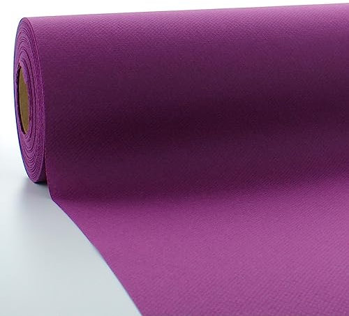 Sovie HORECA Tischdeckenrolle in Amethyst/LILA aus Linclass Airlaid, 118 cm x 25 m, 1 Stück, Einweg Tischdeko Bankettrolle Buffetdecke Gastronomiebedarf Hochzeit Party