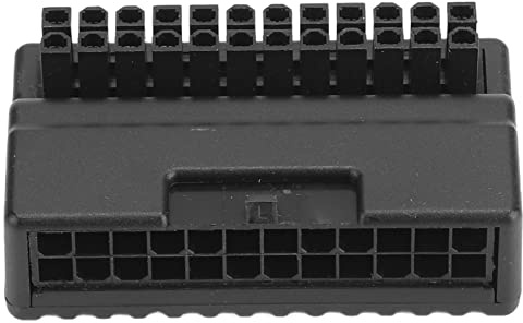 ATX 24Pin 90 Grad Motherboard Stromadapter Buchse Stecker, 2 PCS | Verlustfreie Signalübertragung durch stabile Kontaktstifte, FR4-Mehrschichtplatine