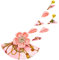 VINTORKY 1stück Japanisches Kimono-haaraccessoire Mit Quaste Handgefertigt Für Damen Für Yukata Und Besondere Anlässe Farbenfrohes Blumenmuster Leicht Und Tragbar