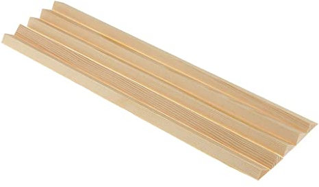 Lot de 5 baguettes en bois de pin pour avion, bateau, bricolage, loisirs créatifs, 10 x 12 mm, triangle droit, 10 x 12 x 300 mm