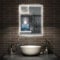 Acezanble 500 X 700 mm Illuminated Bathroom Mirror with Shaver Socket, 3 Colors Dimmable Wall Mounted Bathroom Vanity Mirror with LED Lights and Demister Pad, Energy-Saving LED Smart