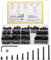 woshilaoDS 520 Pezzi Viti e Bulloni e Dadi a Testa Esagonale Kit, M4 Viti Bulloni e Dadi Set, Nero Vite a Brugola, Set Viti e Dadi a Cilindrica con Esagono Incassato, Vite Testa Bottone Brugola