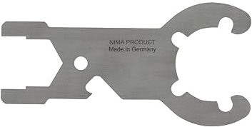 NIMA PARTS Gas Bottle Key - Made in Germany - Stainless Steel Key for Gas Valve for Key Ring (Gas Bottle Key)