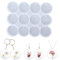 LongHoneySong 12 Stück Epoxidharz Formen für Schmuck DIY - Anhänger, Schlüsselanhänger Silikonformen - Gießformen für Epoxidharz