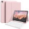 ZKTUYU Tastatur Hülle für iPad Air 11 Zoll M3/M2 (2025/2024), iPad Air 5./4. Generation 2022/2020 10,9 Zoll Tastatur Hülle mit Stifthalter, Abnehmbarer Bluetooth QWERTZ Tastatur,TPU Rückschale, Rosa