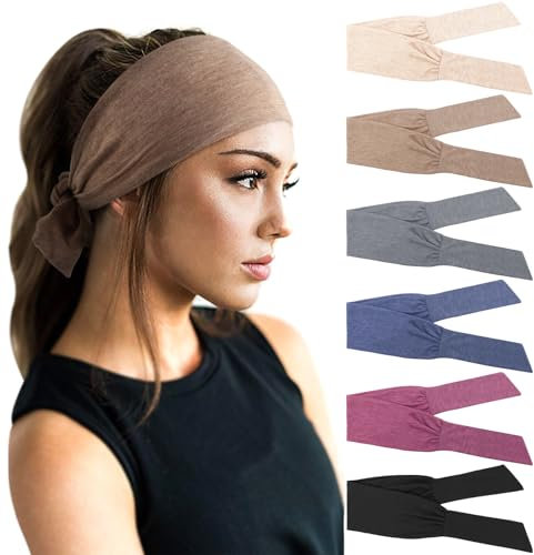 DRESHOW 6 Stück Damen Boho Stirnband Kopfband Haarband