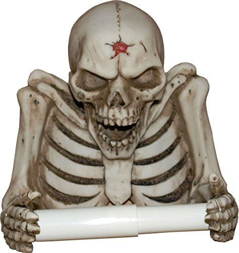 Papierrollenhalter Toilettenpapierhalter Skelett Figur Figuren Skull