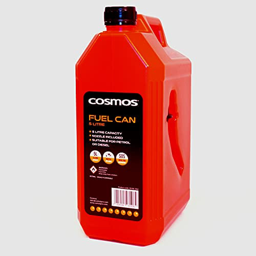 Cosmos - Garrafa (plástico, 5 L), color rojo