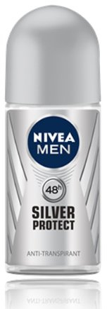 Nivea for Men, Silver Protect Anti-Transpirant Deodorant ROLL-ON, 50 Ml / 1.7 OZ