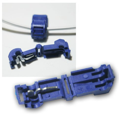 world-trading-net - 10 Abzweigverbinder für Kabelschuhe BLAU 1,5-2,5mm²